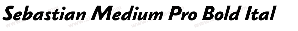 Sebastian Medium Pro Bold Italic字体转换